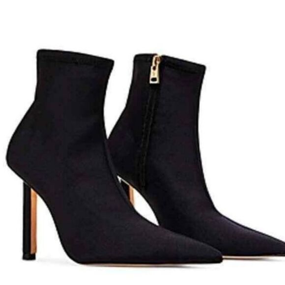 NIB Good American Neoprene Booties Black - Picture 6 of 12